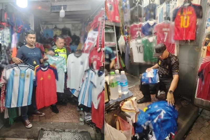 Fake World Cup jerseys seized in Petaling street raid