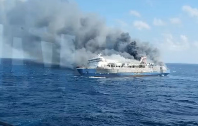 Five dead, 41 missing after ferry catches fire off Indonesia's Madura island