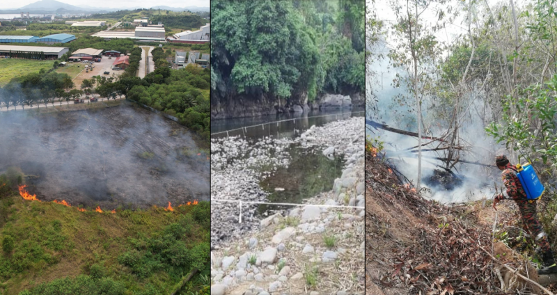 Triple crisis: Fires, water shortage, power cuts afflict Sabah as hot weather persists