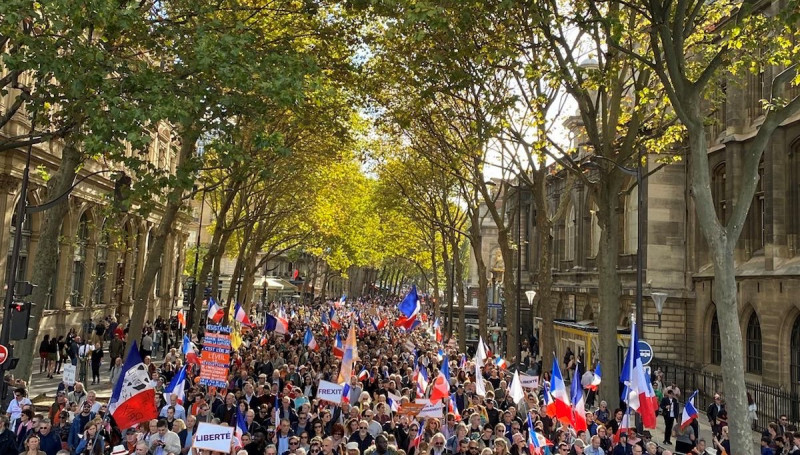Demonstrators call for France’s withdrawal from Nato