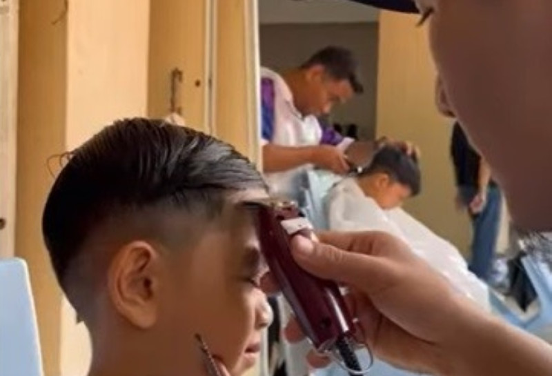 Free haircuts in high demand as school year kicks off