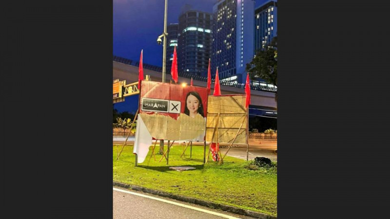 GE15: Pakatan candidates become target of poster vandalism