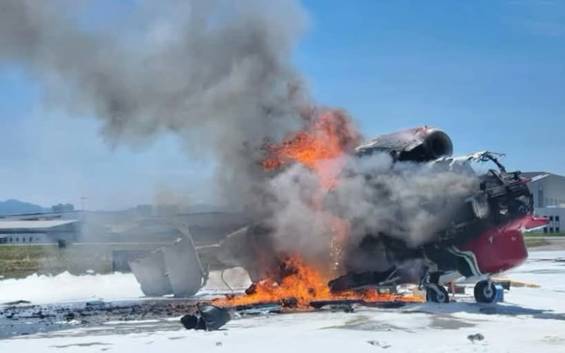 Subang airport runway reopens after helicopter fire, eight flights diverted