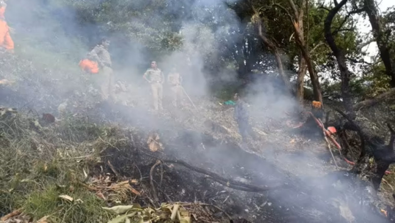 Helicopter carrying six crashes in Uttarakhand, India