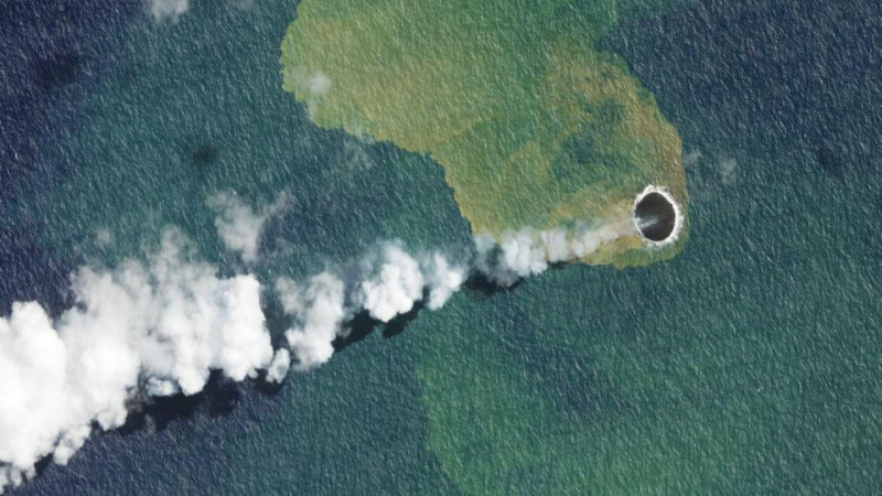 Tonga volcano erupts eight times in two days
