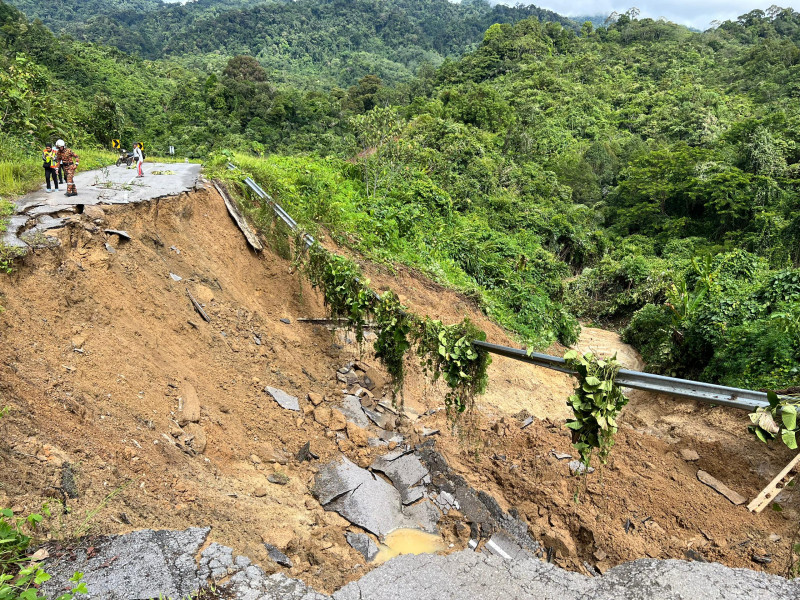 Natives cut off after two roads collapse in interiors of central Sarawak