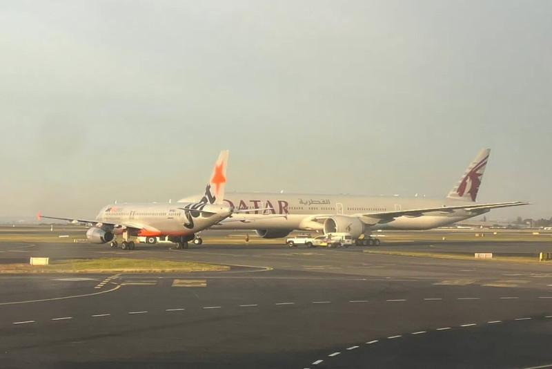 Jetstar plane makes emergency stop after near-miss with Qatar Airways aircraft 