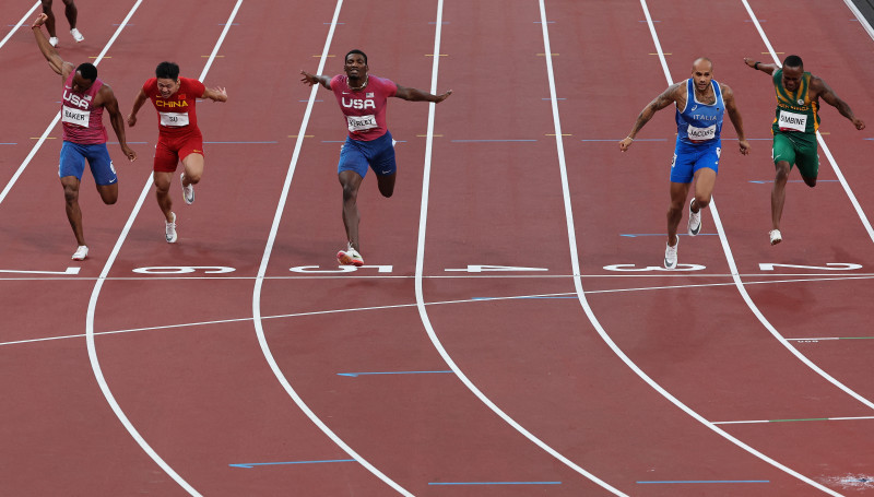Forza Italia as Lamont Marcell Jacobs wins 100m gold