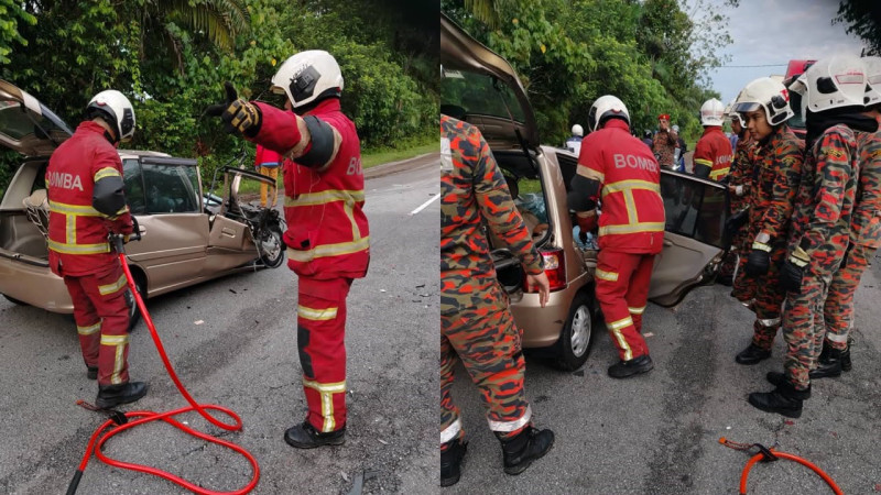 Wild boar collision leaves driver trapped and unconscious in Hulu Selangor