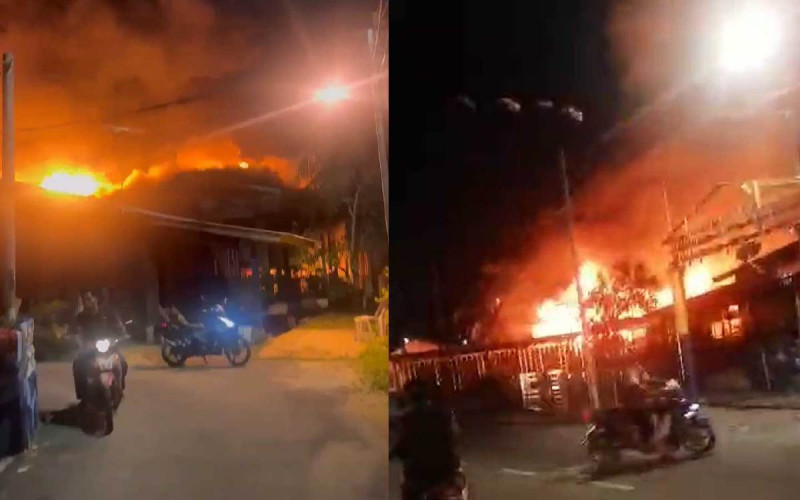 Eight homes destroyed in morning fire at Kuala Perlis