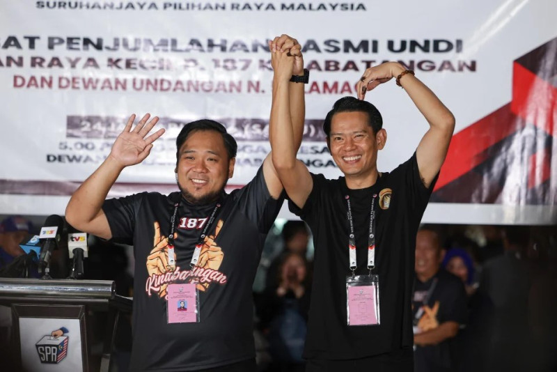 Kinabatangan, Lamag victors Naim Moktar and Ismail Ayob pledge service after by-election wins