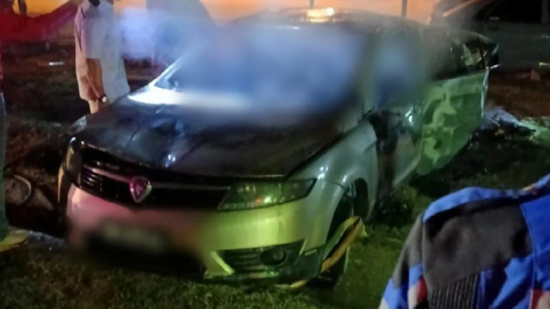 Crash in Kuantan claims two lives as car engulfed in flames