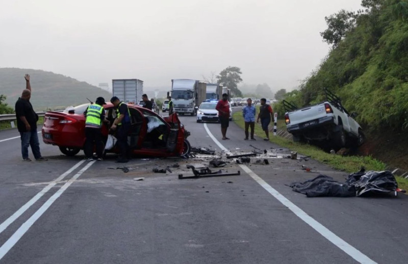 Married couple killed in head-on collision with pickup truck on Pahang highway