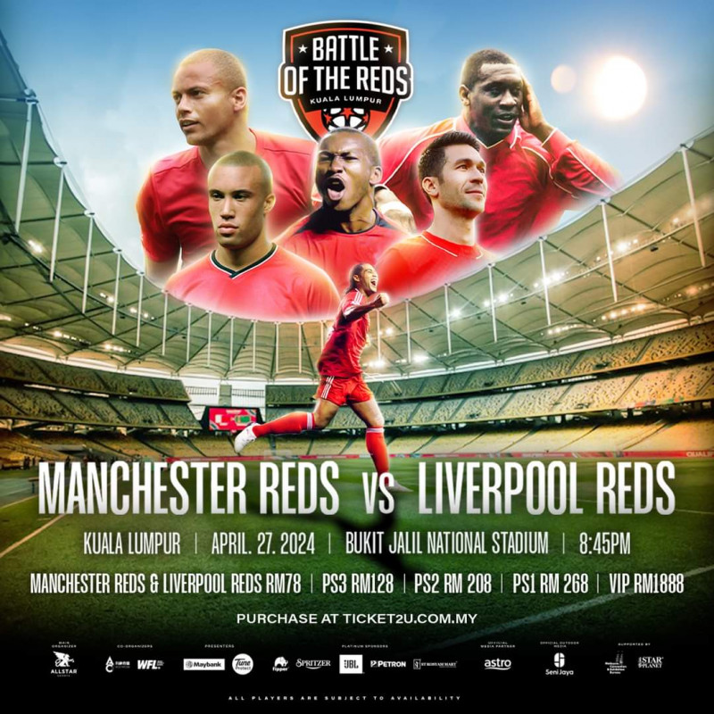 Liverpool, Manchester United to battle it out in Malaysia