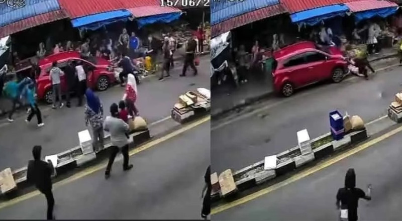 Driver suffers seizure, crashes into four pedestrians in Cameron Highlands