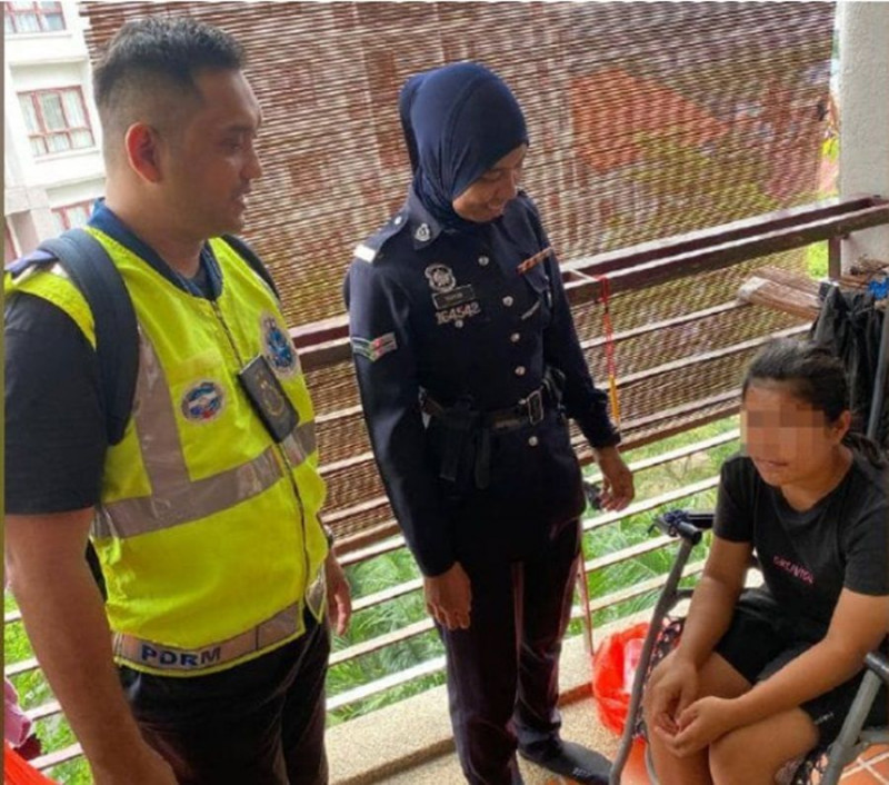 Note thrown from balcony leads to rescue of maid