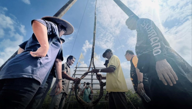 SMC enters Malaysia Book of Records with towering 18.3m Melanau swing