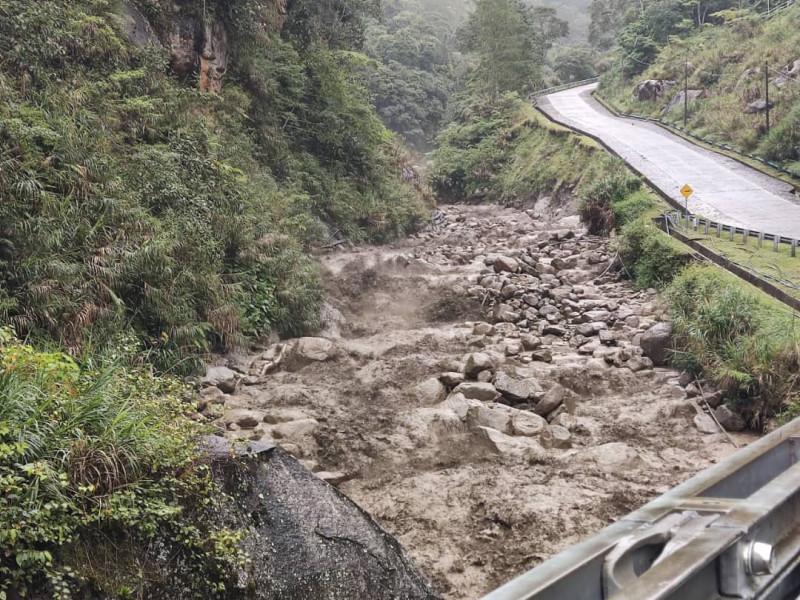 Landslide at Mount Kinabalu