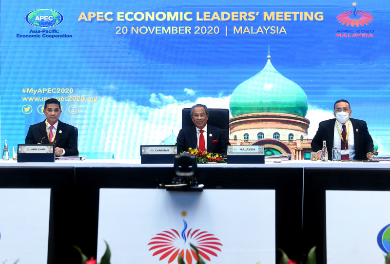 Muhyiddin urges Apec unity to revive economy, contain Covid-19