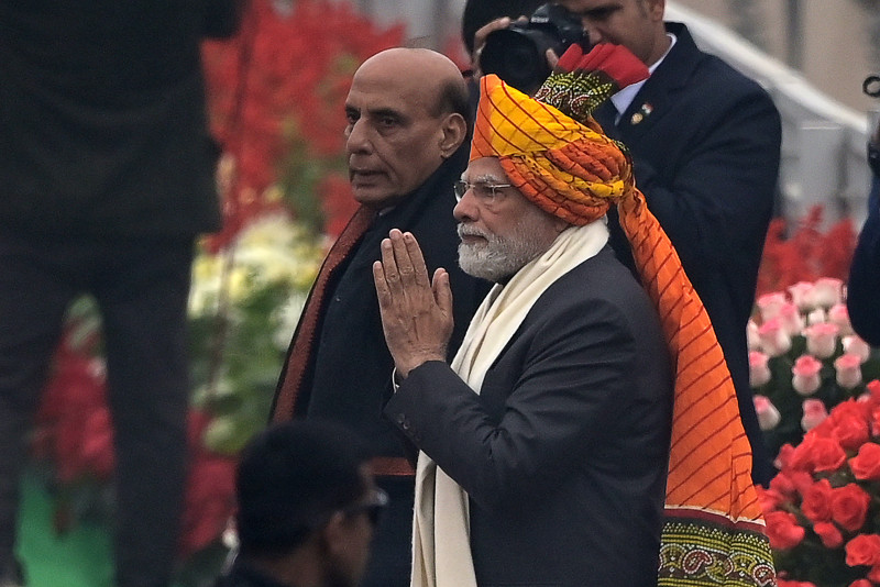 India showcases military might in Republic Day parade