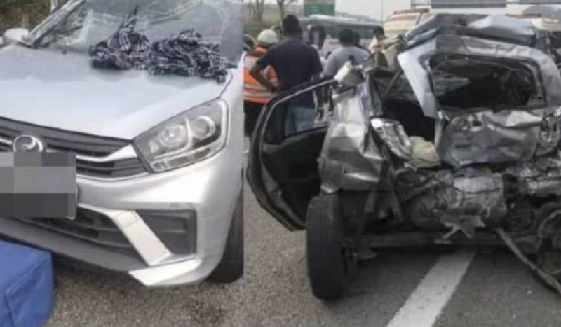 Woman dies after lorry crashes into broken-down car, motorcyclist on PLUS