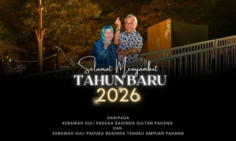 Pahang Sultan and Permaisuri urge unity and harmony as Malaysia welcomes 2026