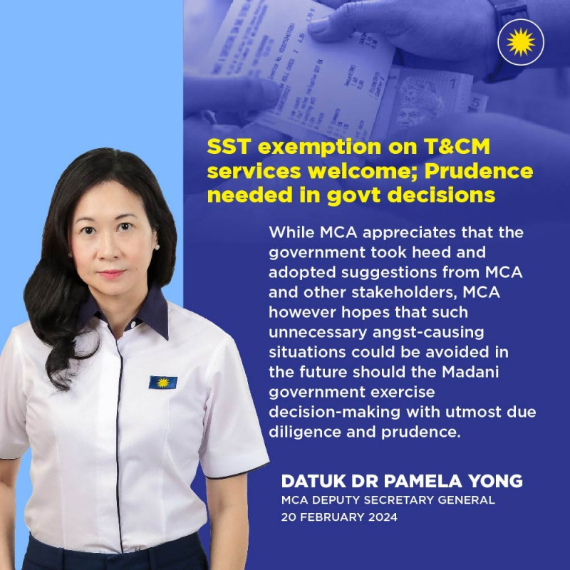 Be more prudent in your decisions, MCA tells govt after SST backtrack on TCM