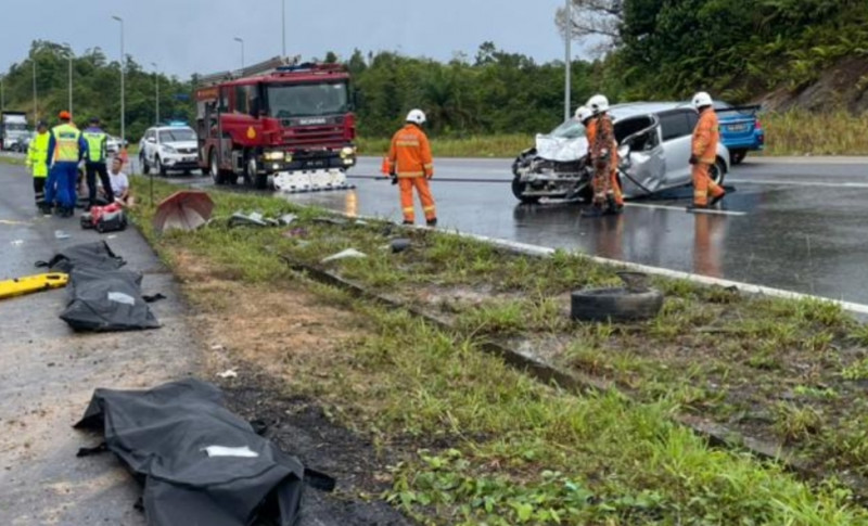 Toddler among five dead in Pan Borneo Highway crash