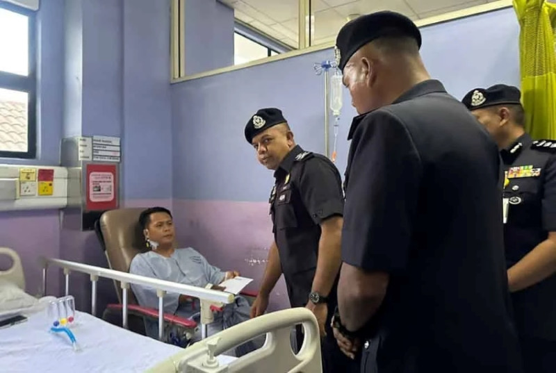 Stabbed police officer stable after surgery, suspect had drugs and criminal record