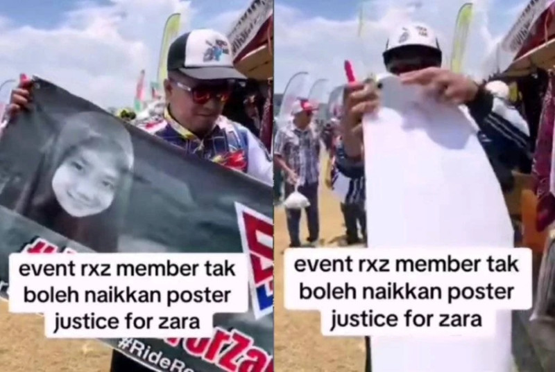 Zara Qairina poster removal sparks outrage at RXZ members 7.0 gathering