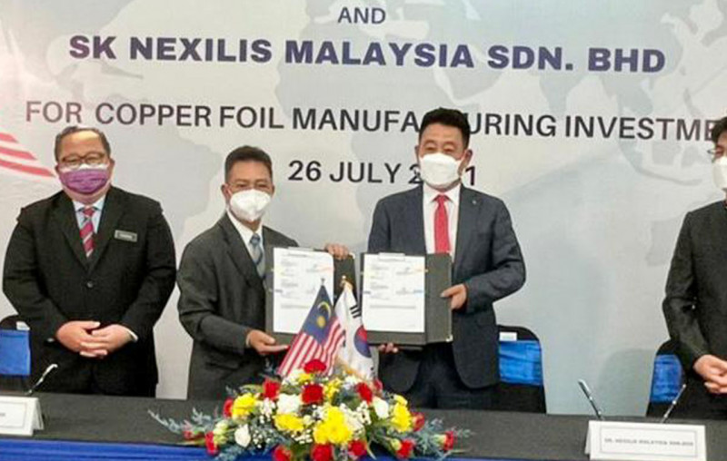 S. Korea’s SK Nexilis to build copper foil factory at Kota Kinabalu Industrial Park