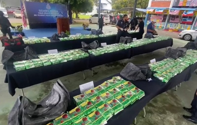 Tawau police seize over 300kg syabu worth RM10.9 mil