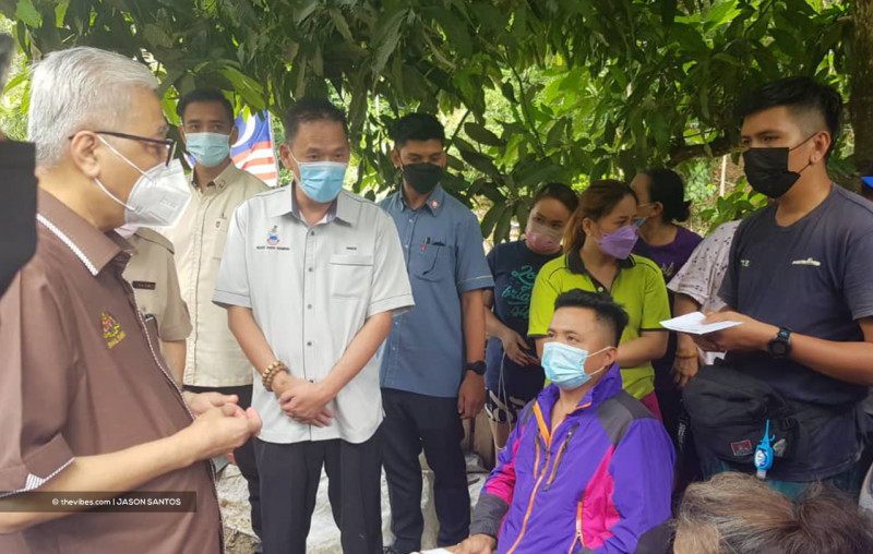 PM visits Sabah family who lost house in devastating storm