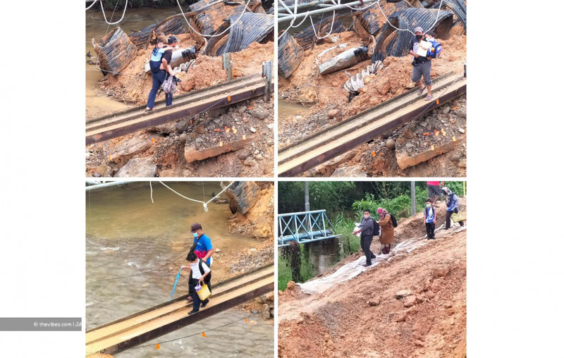 Keningau bridge collapse: students, teachers risking lives to attend school