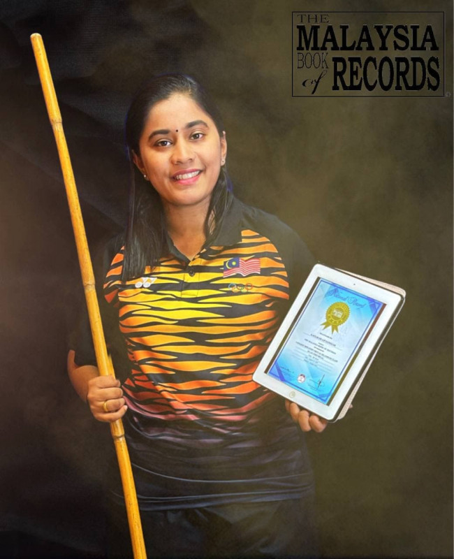 Silambam coach sets sight on Guinness World Records after cracking Malaysia Book of Records