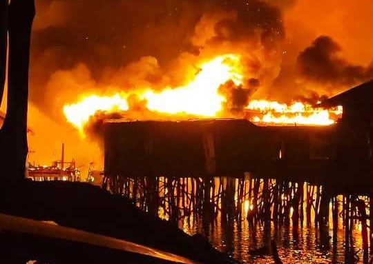 Three children found dead after fire destroys 200 houses in Sabah water settlement