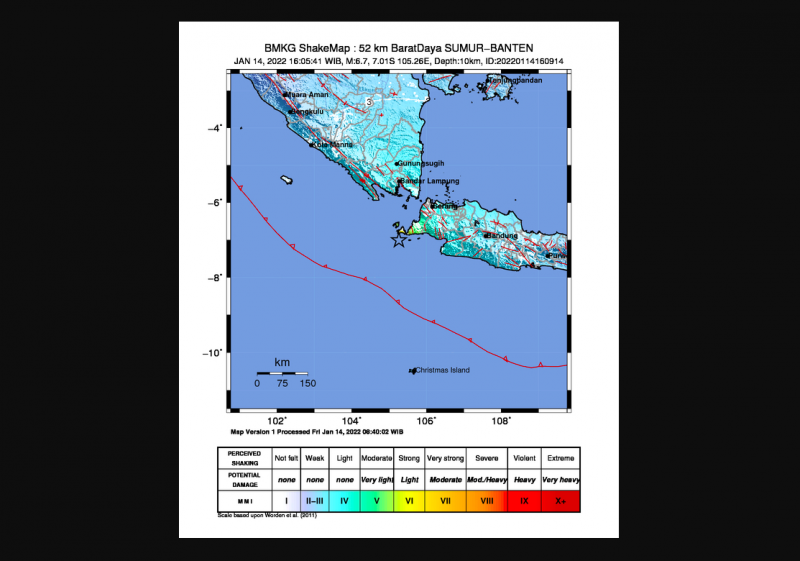 [UPDATED] 6.7-magnitude quake hits off south Jakarta