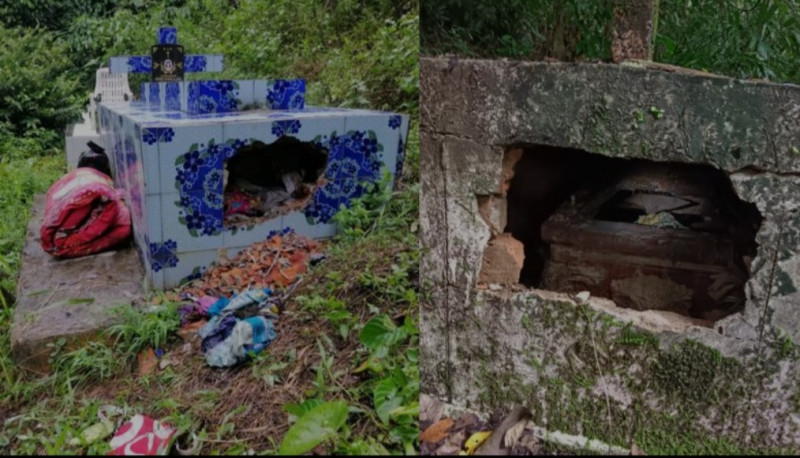 Tomb raiders strike graveyard in central Sarawak