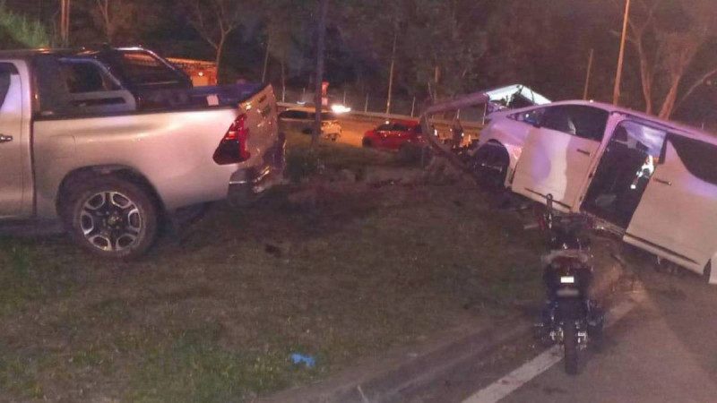 Five-month-old baby injured in two-vehicle crash in Seri Kembangan