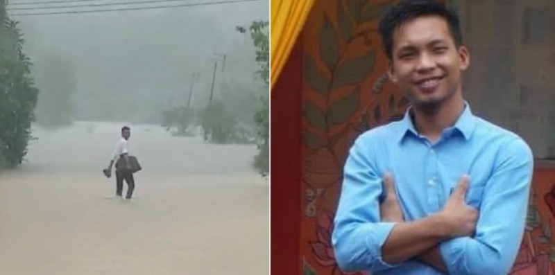 Come rain or high water, Sabah school clerk ensures students get textbooks