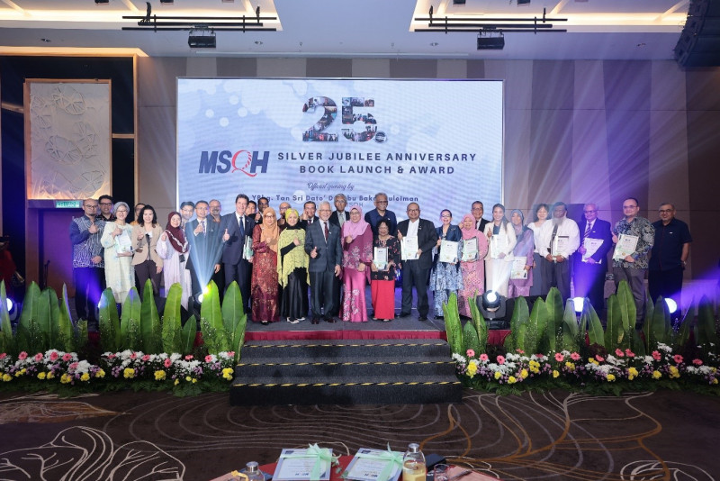 Silver jubilee of Malaysian Society for Quality in Health marked with awards, launch of book