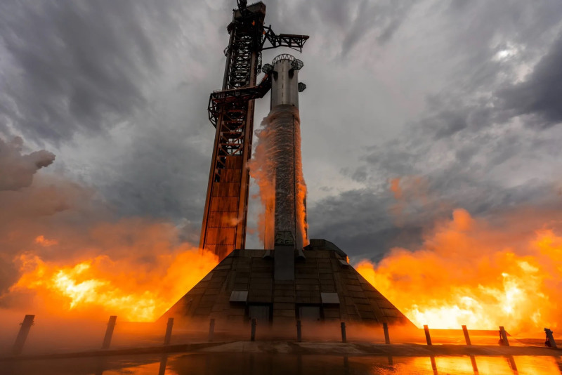 SpaceX starship launch aborted seconds before liftoff after engine failure