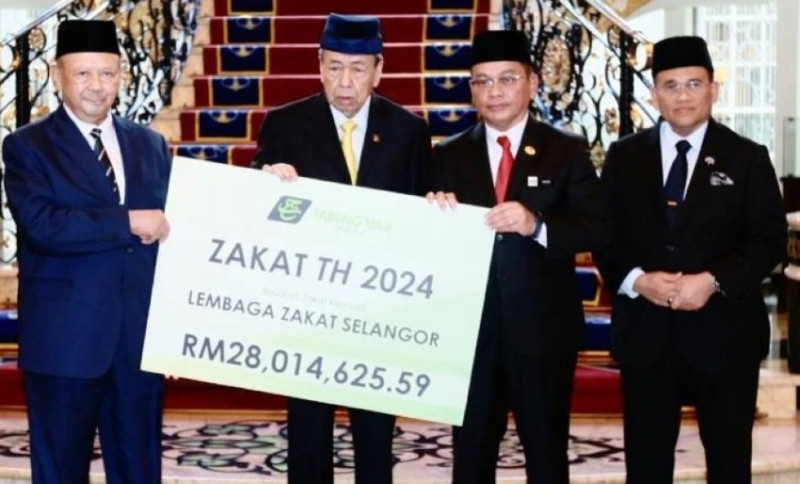 Selangor Sultan receives RM64.9m in zakat contributions from corporates, individual donor
