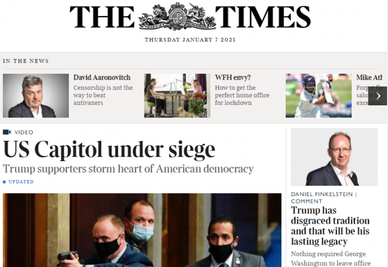 ‘Democracy under siege’: Trump gets lashing from international press
