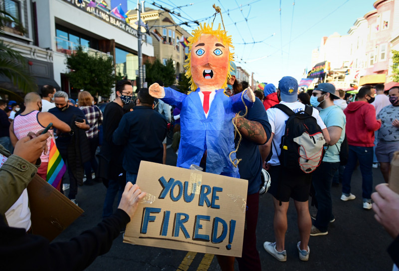 New York says good riddance to native son Trump