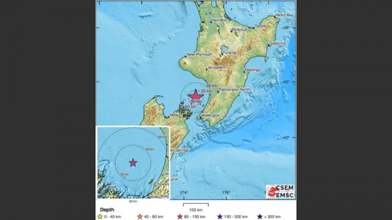 Strong earthquake felt in New Zealand capital