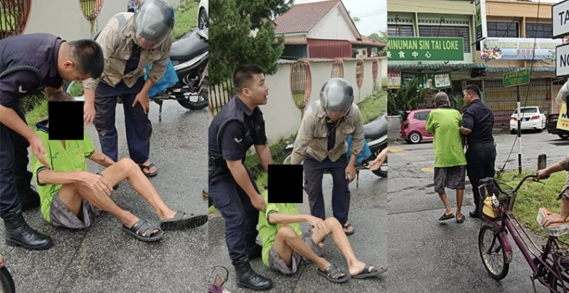 At your service: cops come to elderly man’s rescue