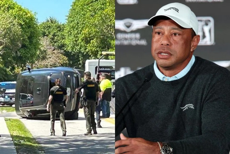 Tiger Woods arrested following Florida rollover crash