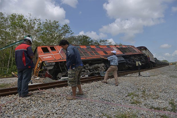 Freight train derailed in Songkhla following blast
