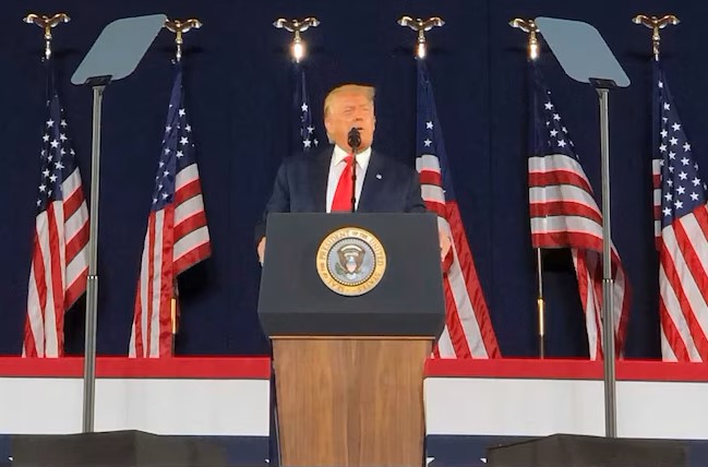 Trump warns of ‘communist menace’ in Independence Day-eve address at Mount Rushmore